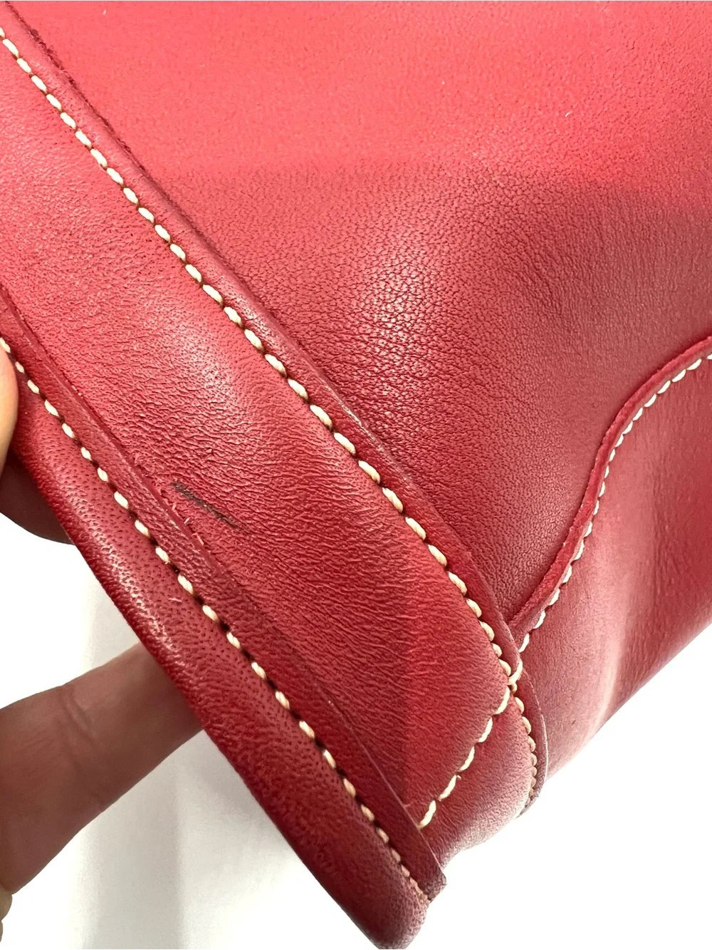 Vintage Coach 9303 Bleecker Satchel Red Glove Tanned Leather USA